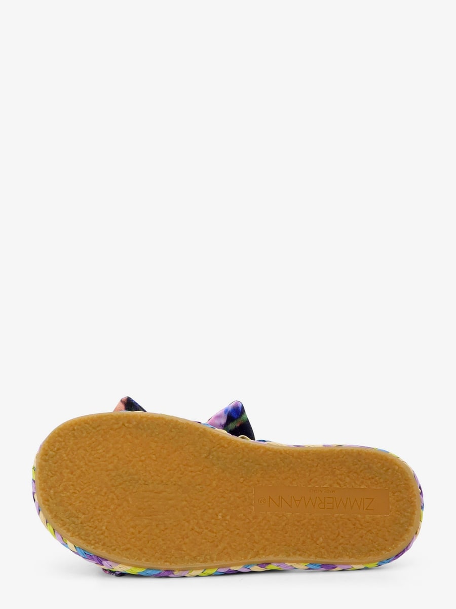 Zimmermann Carousel multicolored raffia sandals, view 4