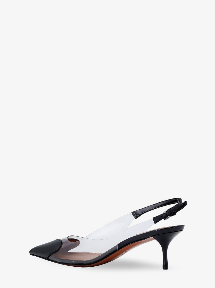Alaïa Le Coeur Slingback PVC and leather pumps, view 4
