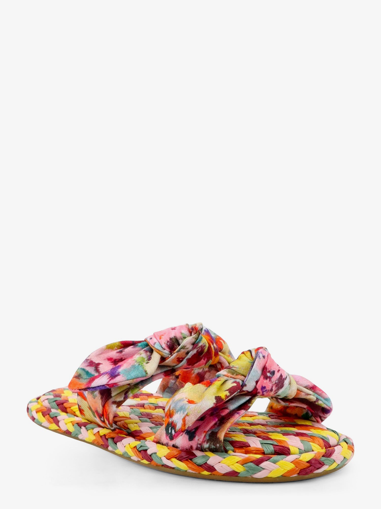 Zimmermann Multicolored raffia Carousel sandals, view 2