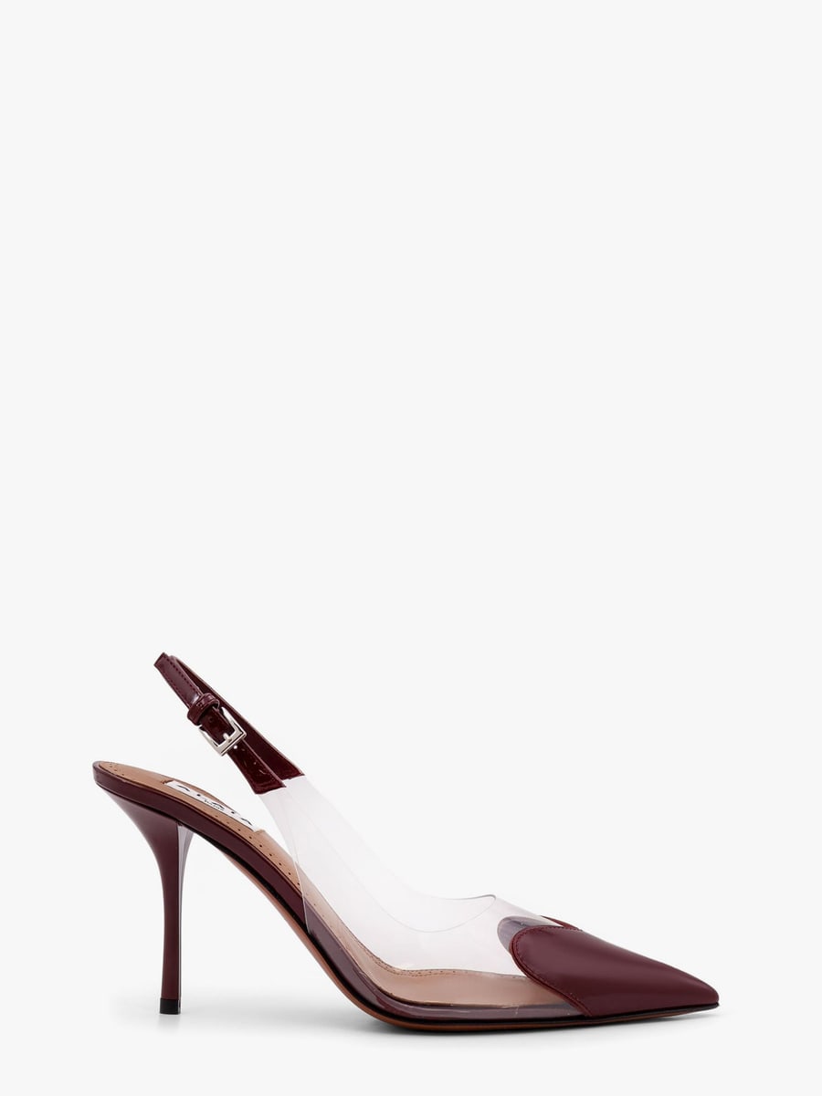 Alaïa Slingbacks 90 leather and PVC pumps