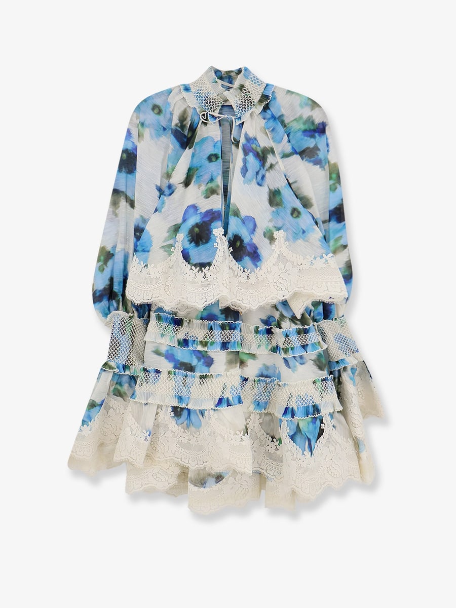 Zimmermann Alchemy Shirred Mini Dress