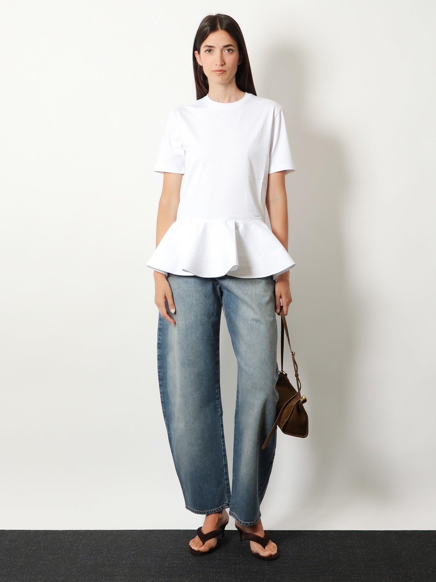 Alaïa Crinoline cotton jersey t-shirt, view 2