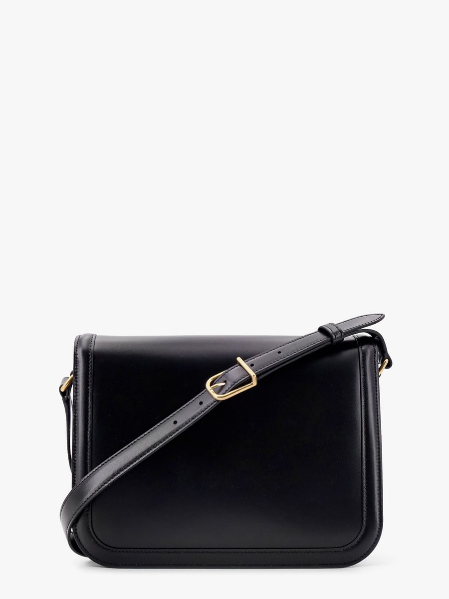 Valentino Garavani Valentino garavani 9to5 leather shoulder bag with vlogo signature closure, view 3