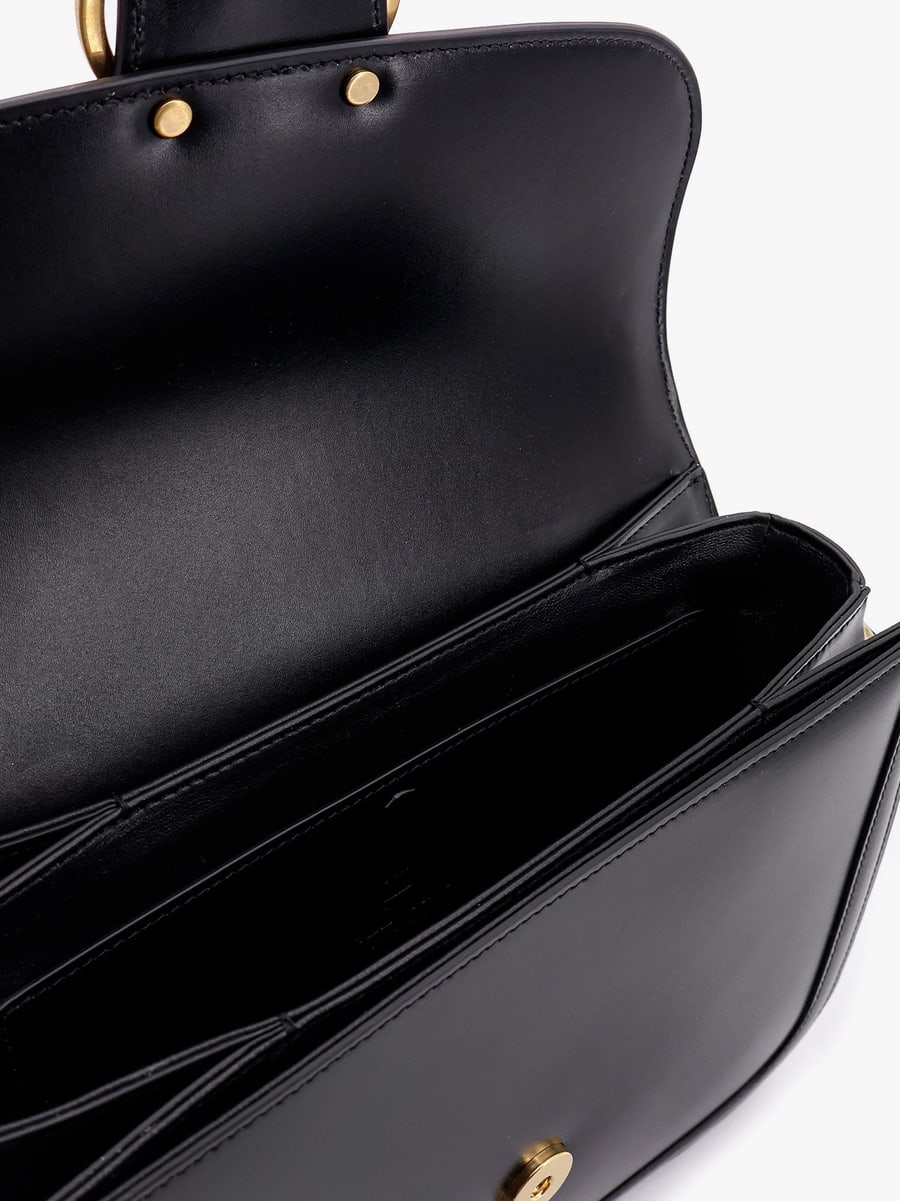Valentino Garavani Valentino garavani 9to5 leather shoulder bag with vlogo signature closure, view 5