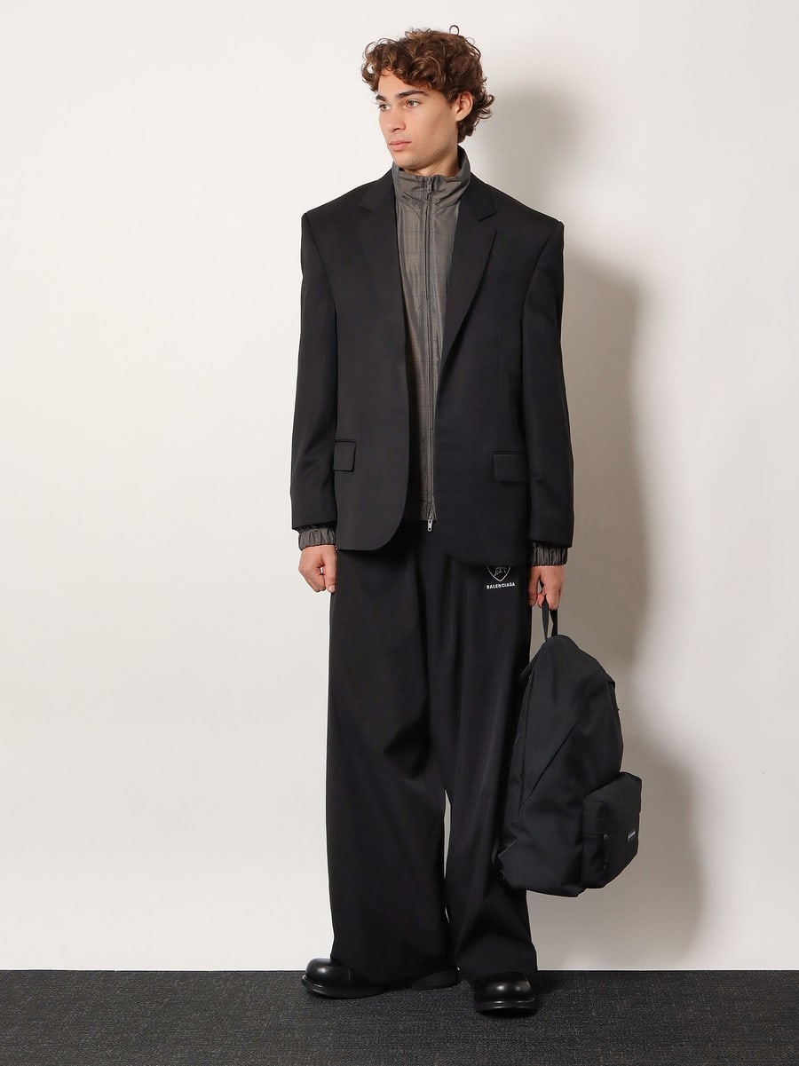 Balenciaga Wool blazer with modal insert, view 2