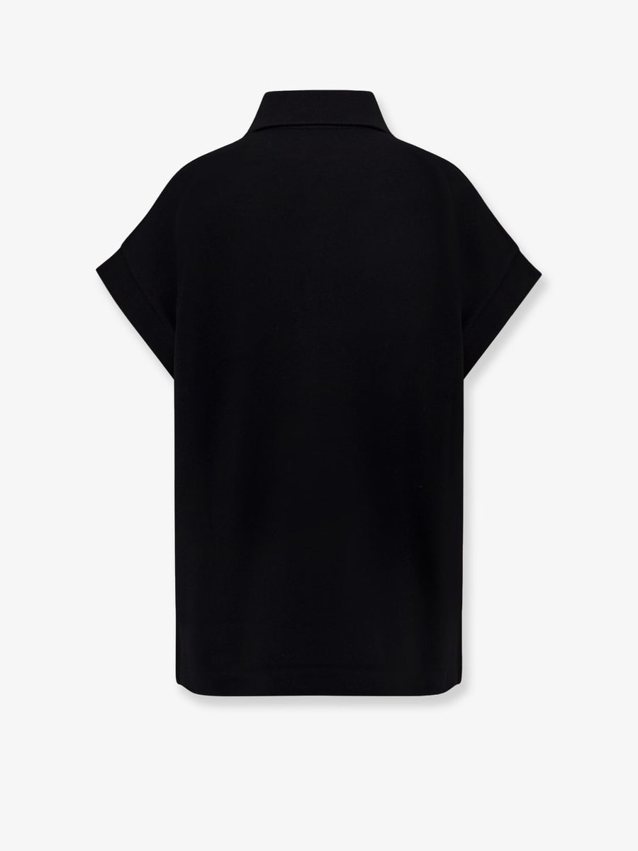 Saint Laurent Cotton blend polo shirt with logo, view 4
