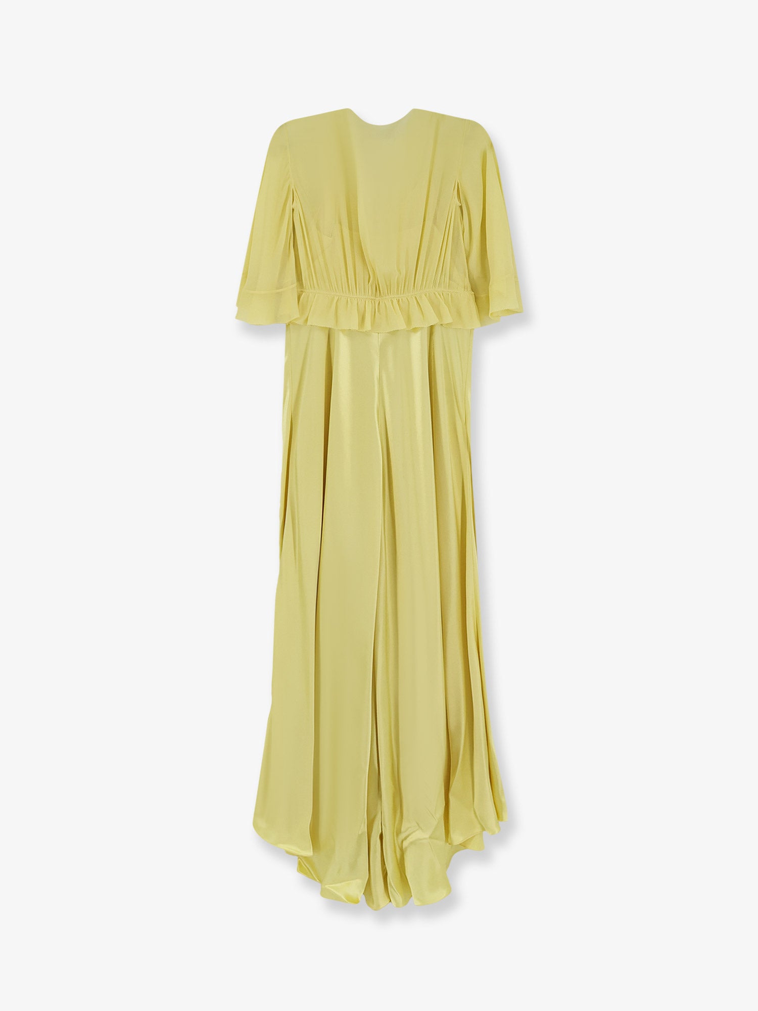 ALBERTA FERRETTI Satin long dress, view 2