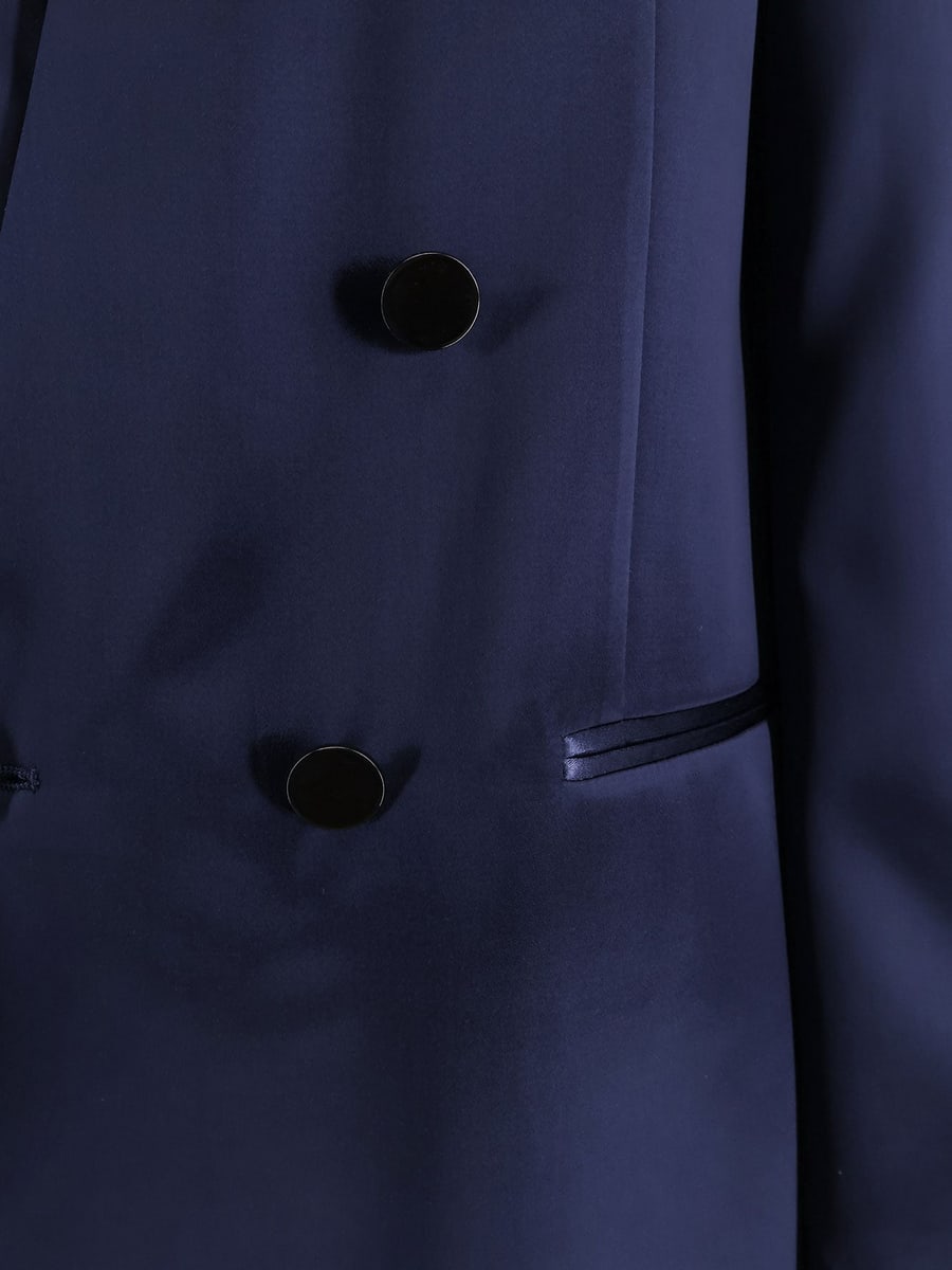 ALBERTA FERRETTI Satin blazer, view 3