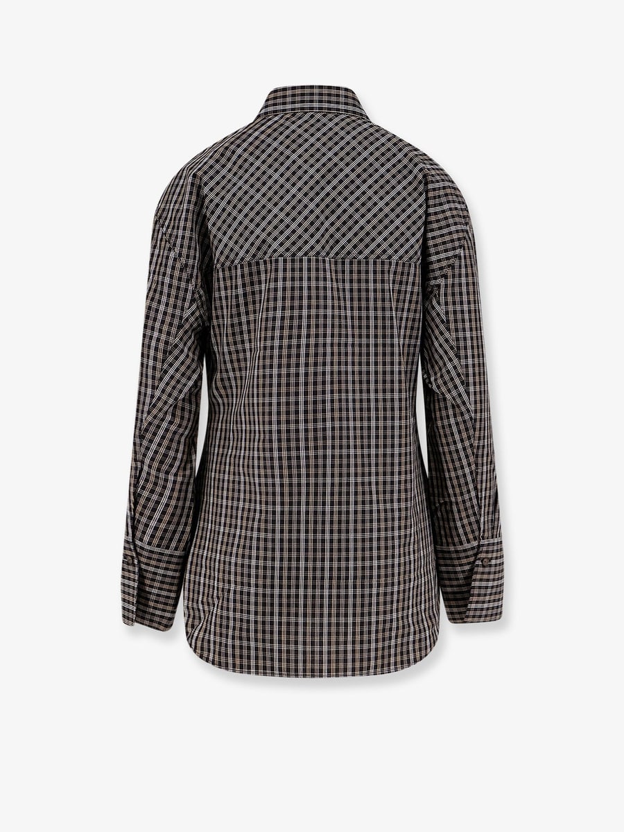 ROHE Cotton shirt with check pattern, view 4