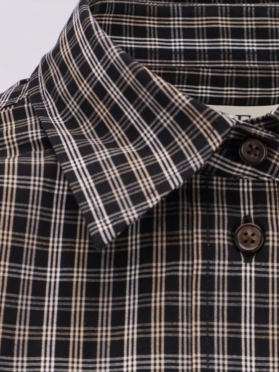 ROHE Cotton shirt with check pattern, view 5