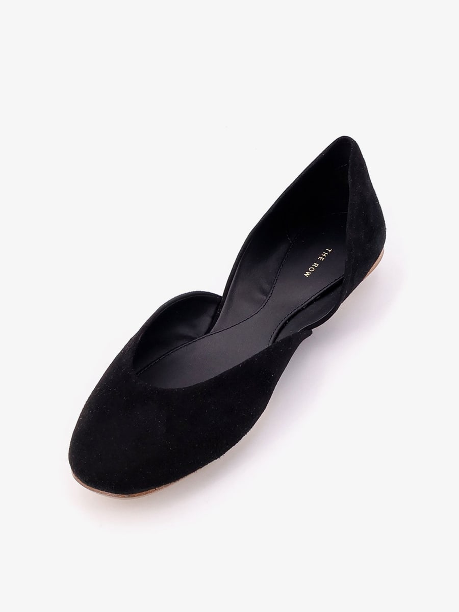 The Row Suede ballerinas, view 5