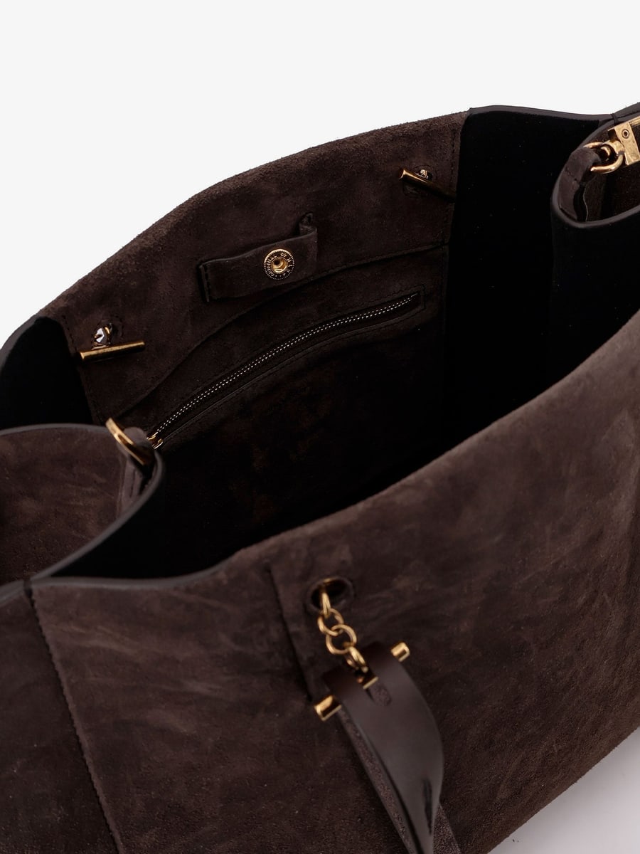 MINOBOSSI Paula suede shoulder bag, view 4