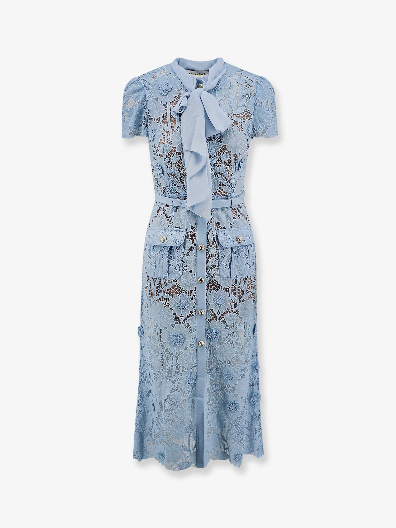 self-portrait Lace dress with belt