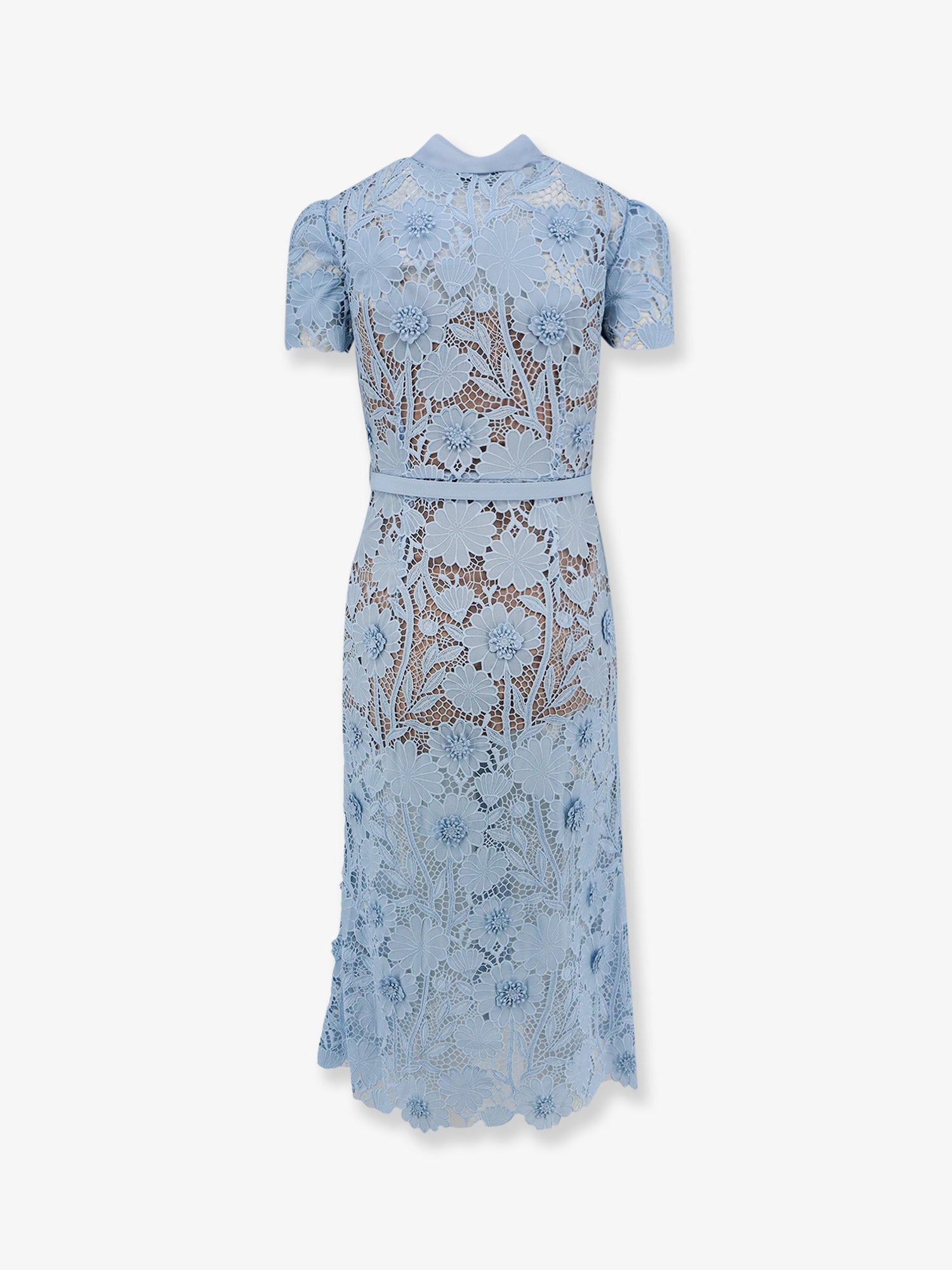 self-portrait Lace dress with belt, view 2