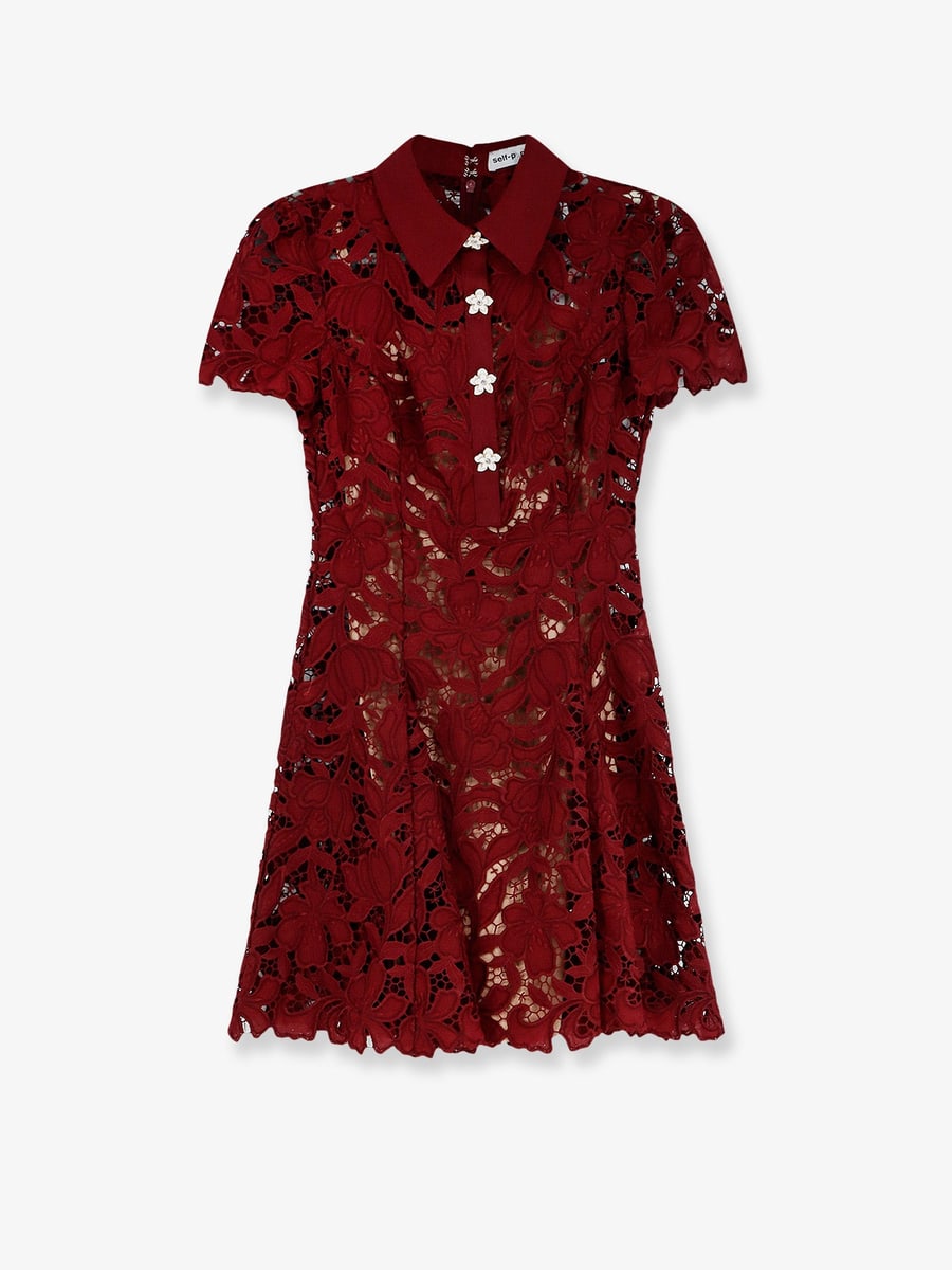 self-portrait Lace Mini Dress
