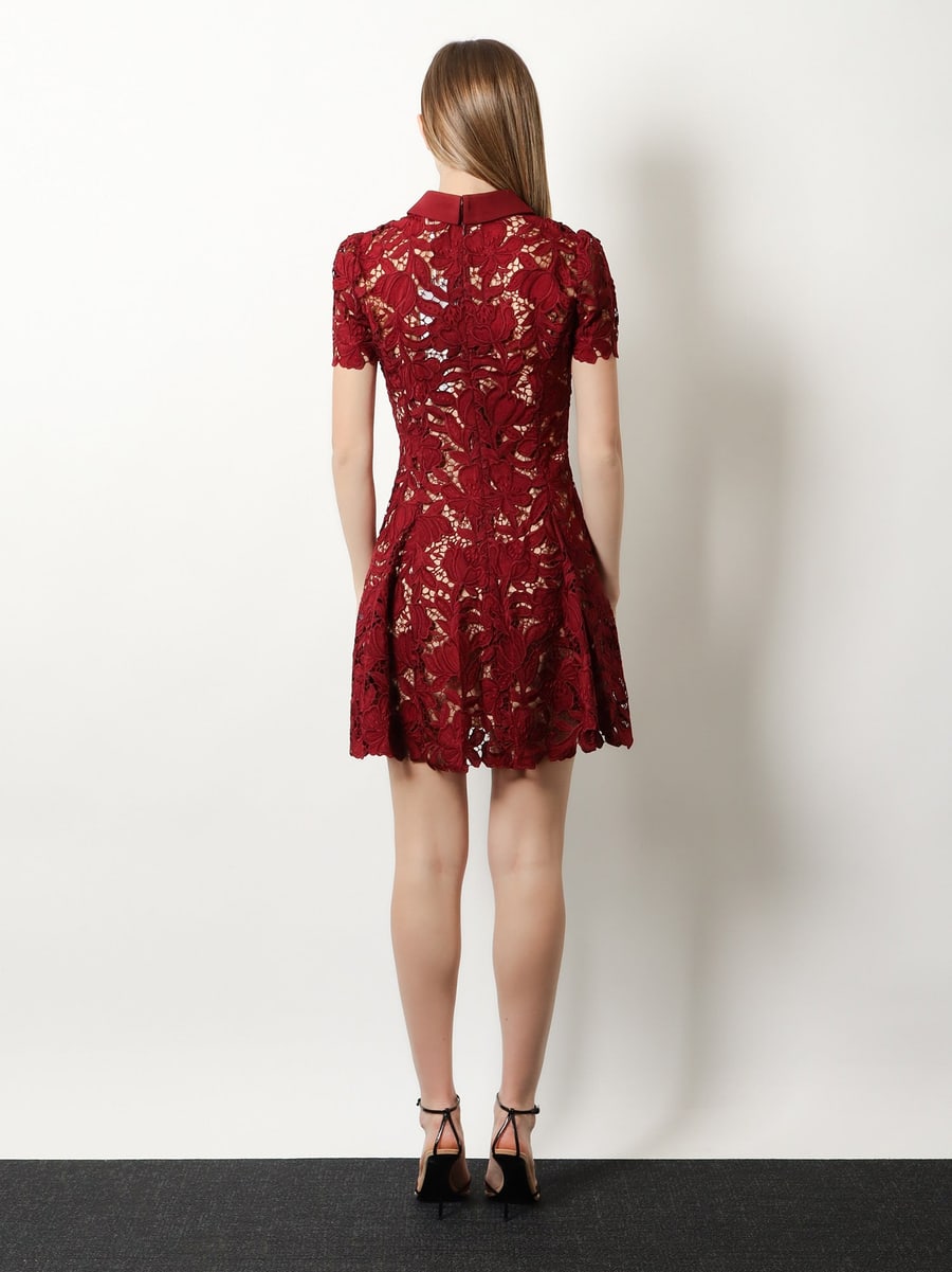 self-portrait Lace Mini Dress, view 3
