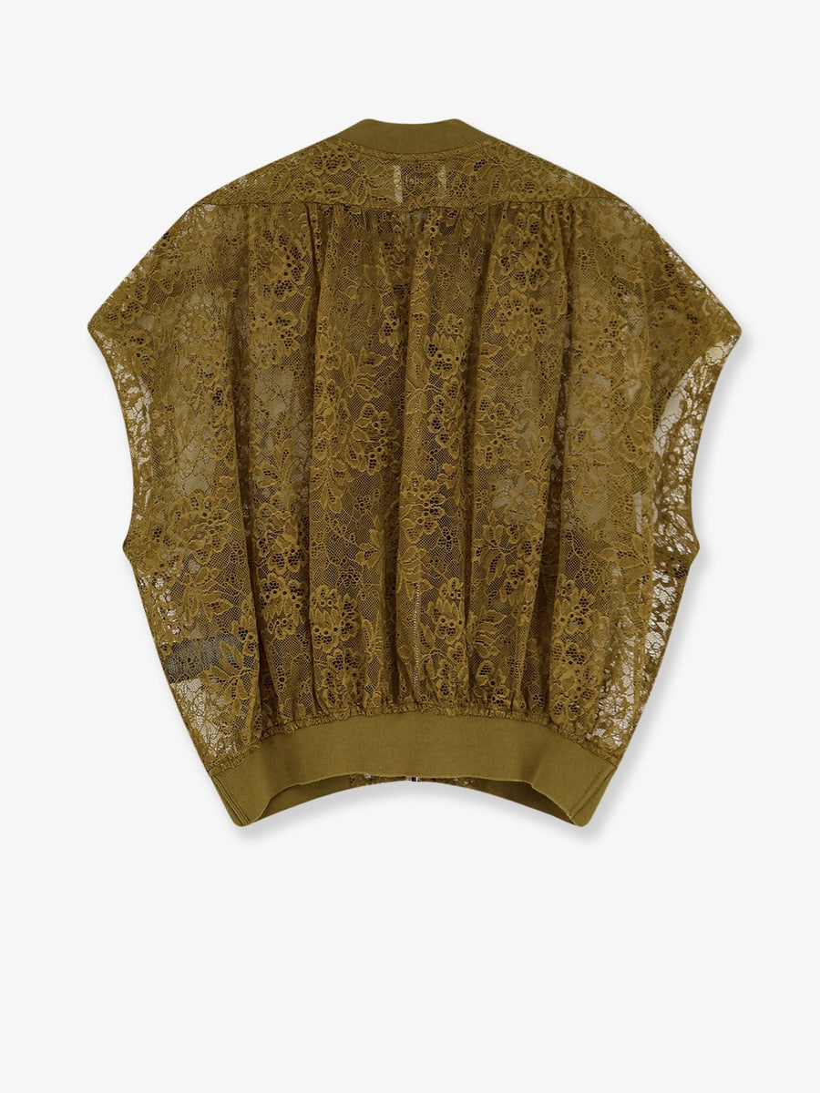 NUDE Sleeveless lace jacket, view 2