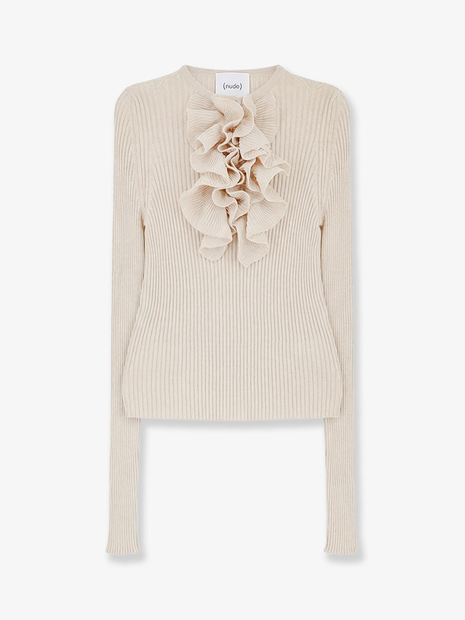 NUDE Ribbed cotton blend sweater