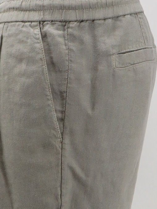 Brunello Cucinelli Linen bermuda shorts with drawstring, view 3
