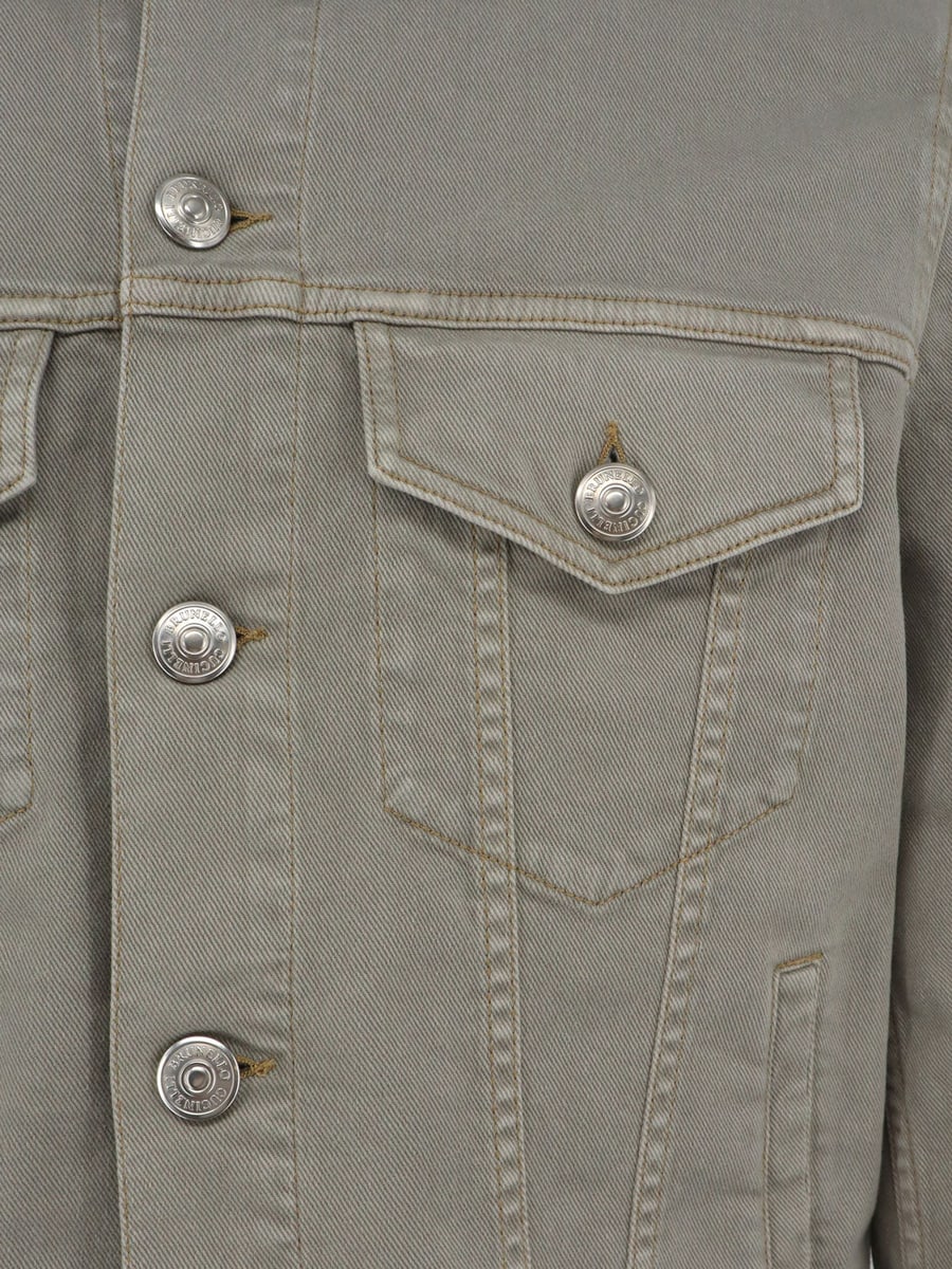 Brunello Cucinelli Grey denim jacket, view 3
