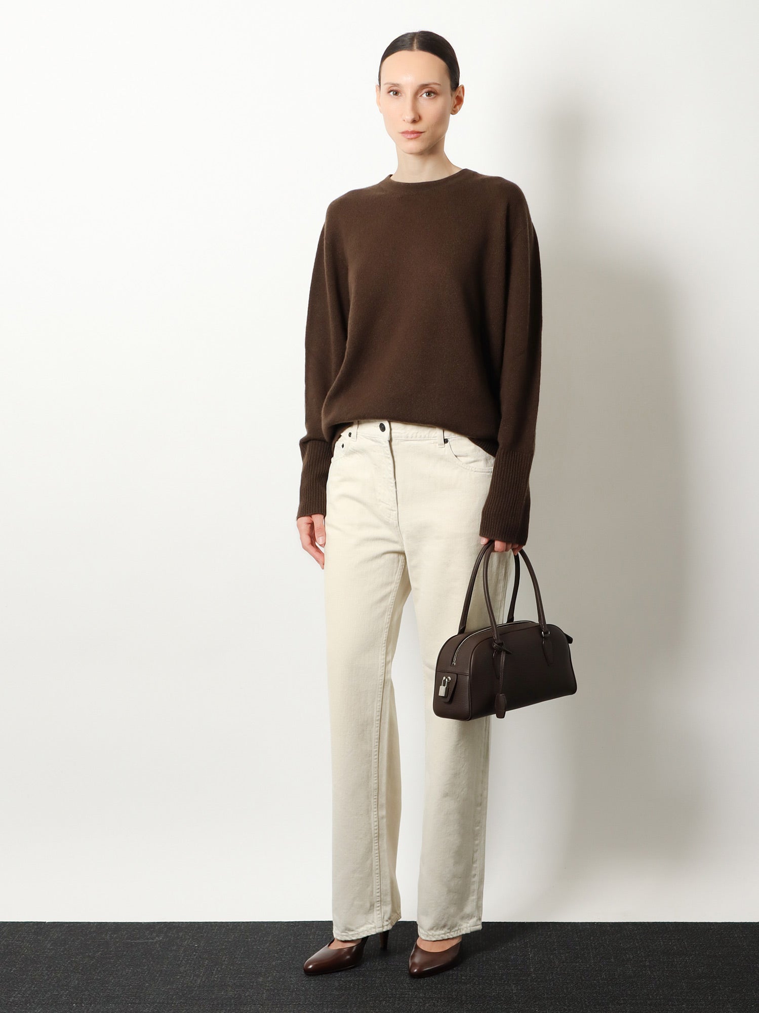 The Row Odelle Top Cashmere Sweater, view 2