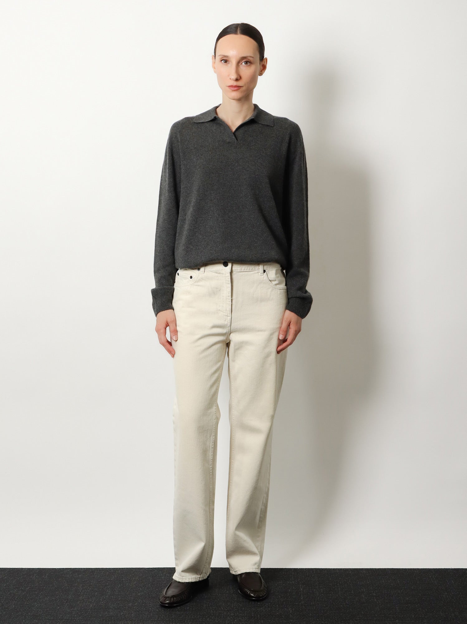 The Row Oashi Cashmere Top Sweater, view 2