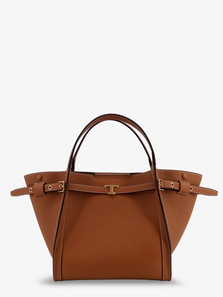 Tod's Hammered leather shopping bag