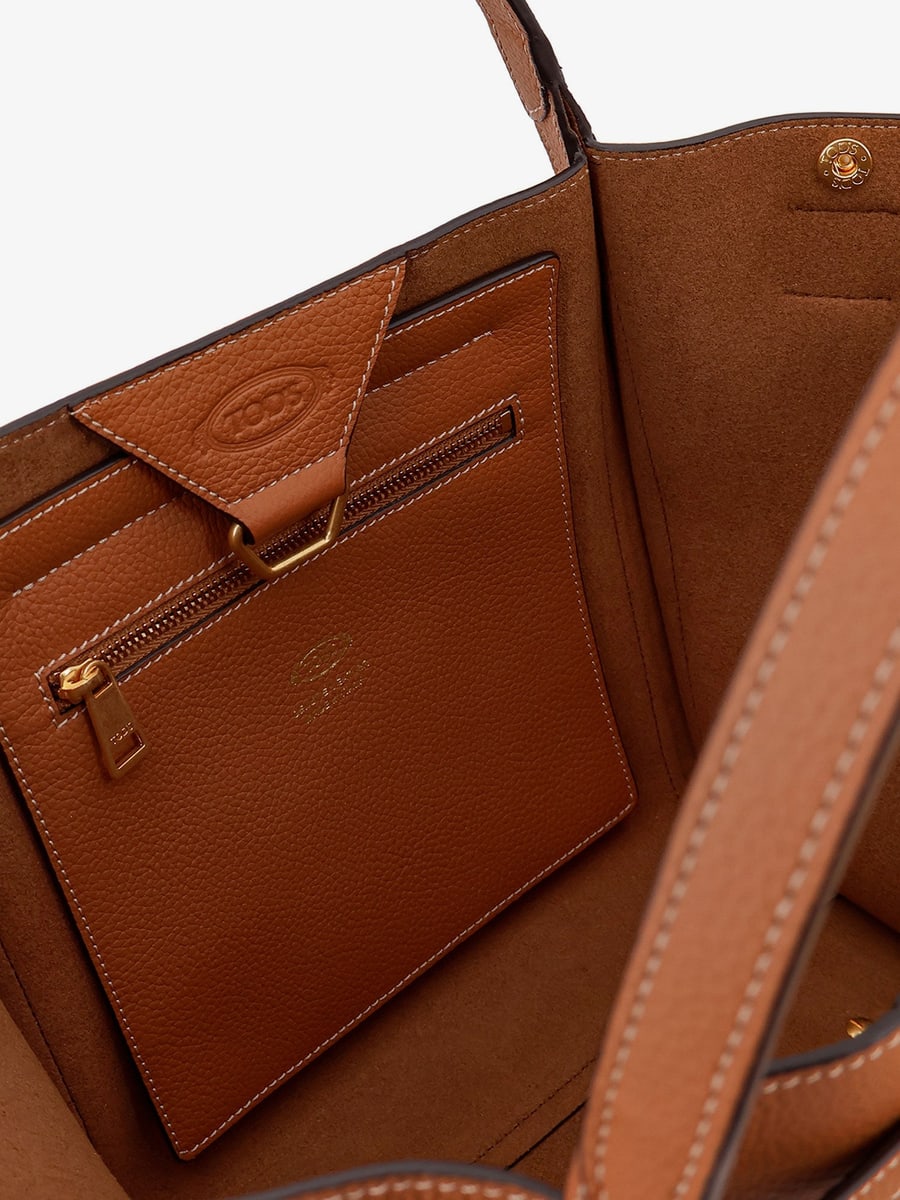 Tod's Hammered leather shopping bag, view 4