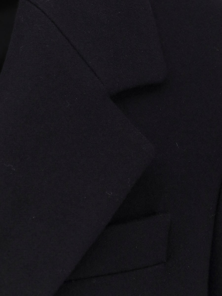 HEVO Virgin wool coat with satin lining, view 4