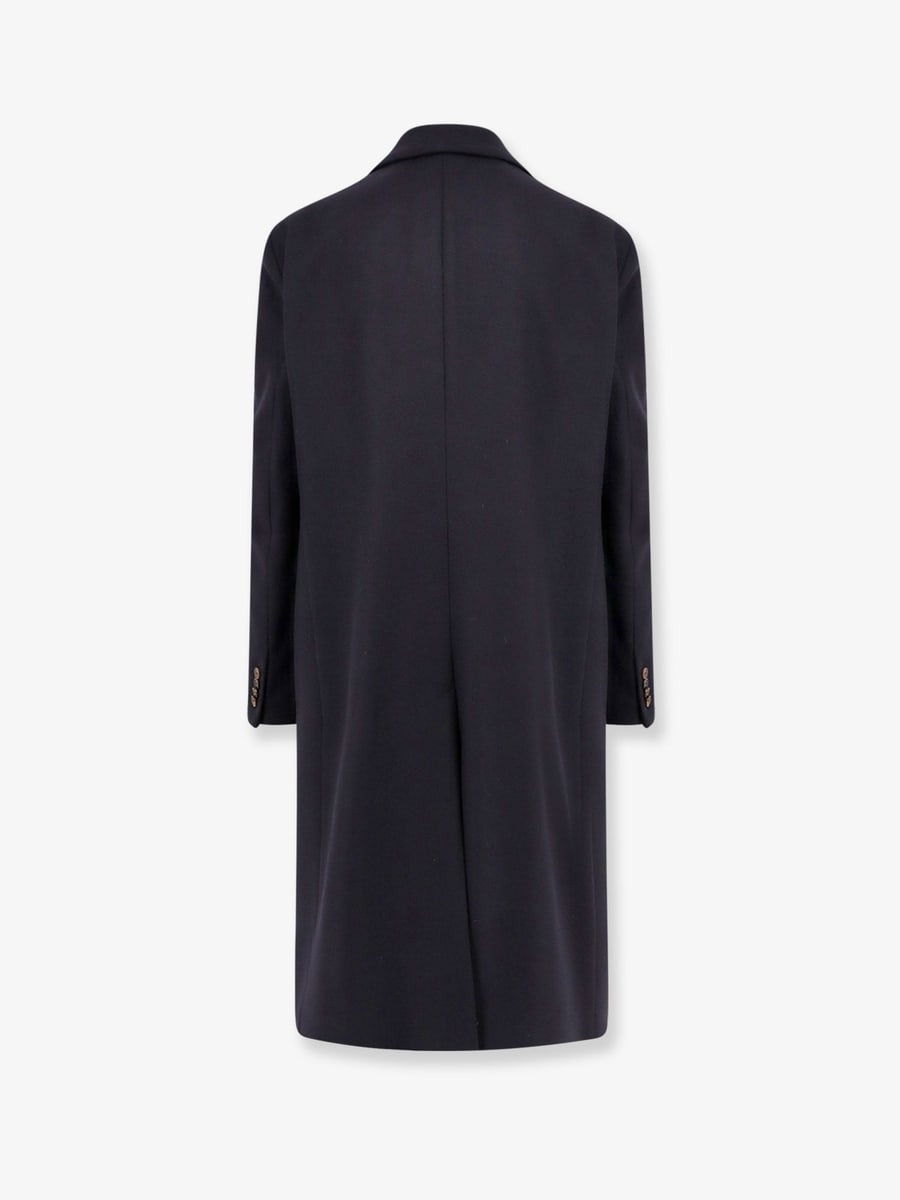HEVO Virgin wool coat with satin lining, view 5
