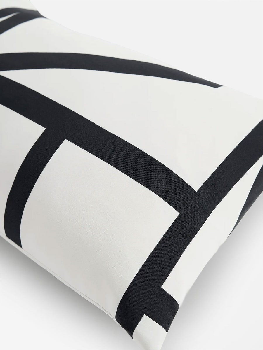Toteme Padded pillow with Monogram print, view 2