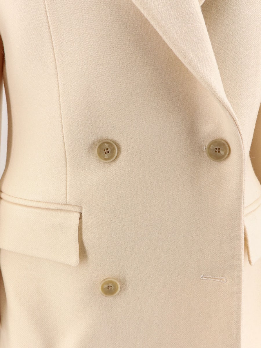 ROHE Hourglass wool double-breasted coat, view 3
