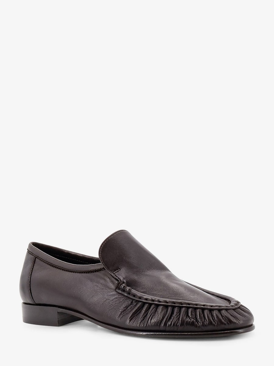 The Row Soft Mocassin Two leather loafers, view 2