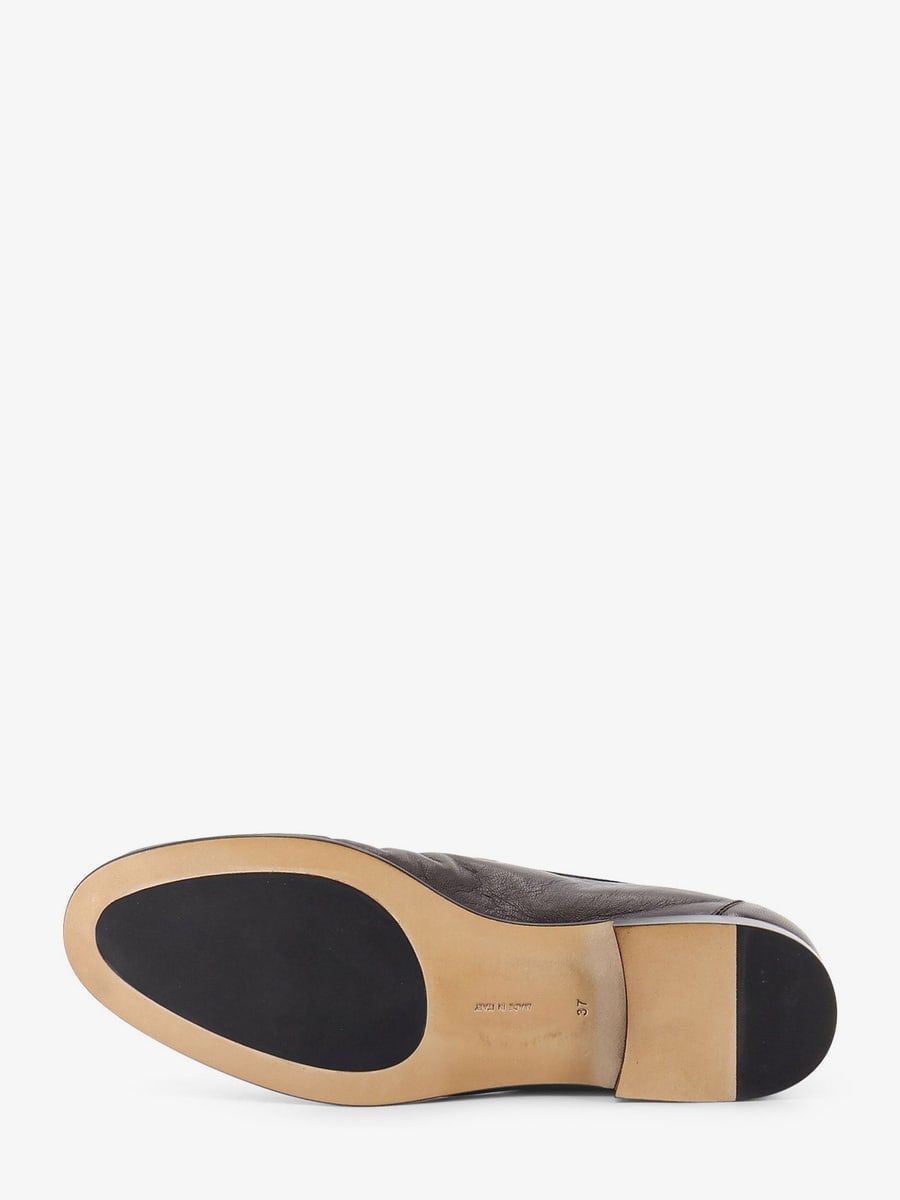 The Row Soft Mocassin Two leather loafers, view 4
