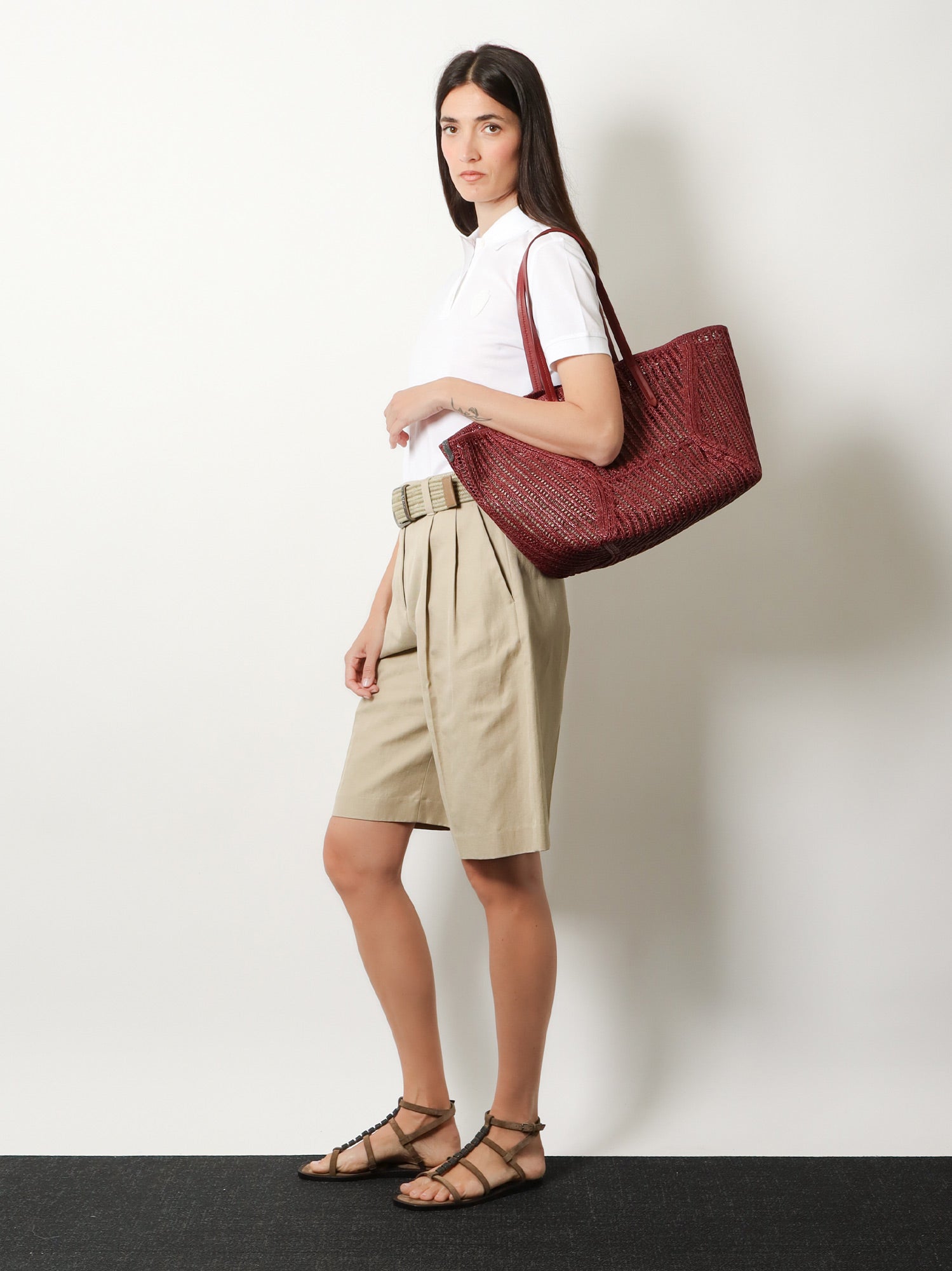 Brunello Cucinelli BC Duo raffia shoulder bag, view 2