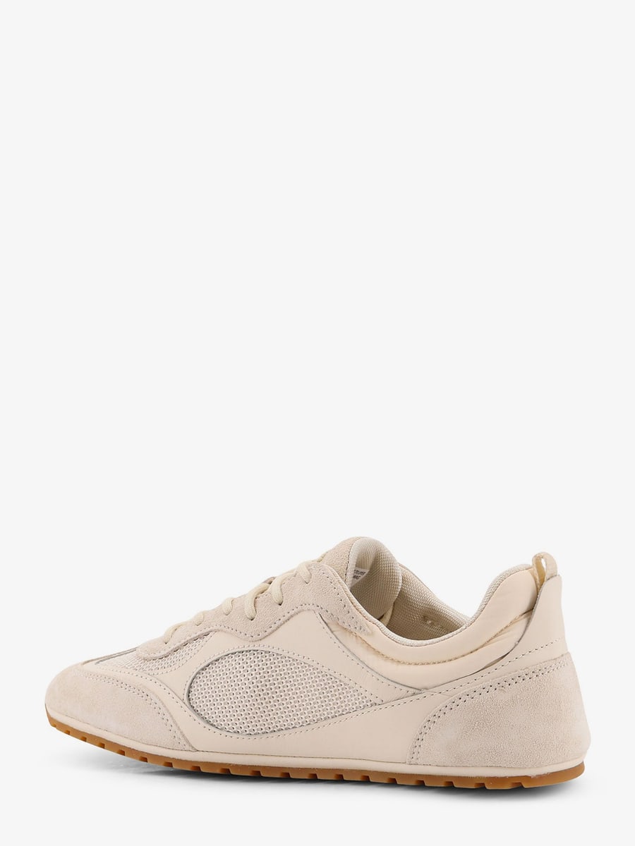 Tory Burch Field suede sneakers with leather inserts, view 3