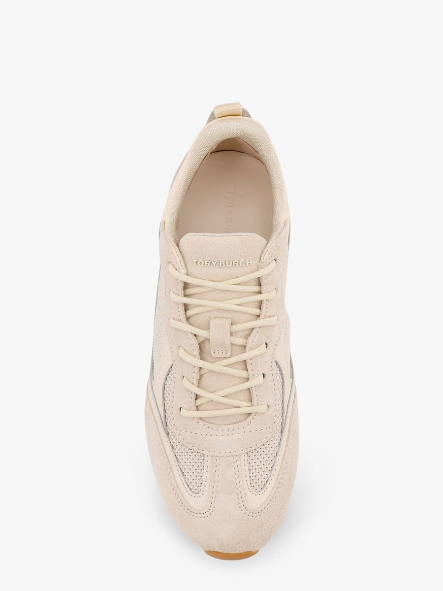 Tory Burch Field suede sneakers with leather inserts, view 5