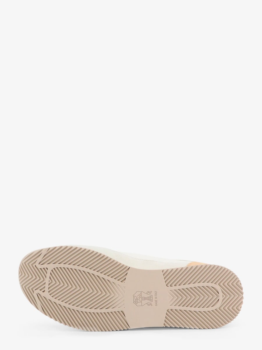 Brunello Cucinelli Leather sneakers with suede inserts, view 4
