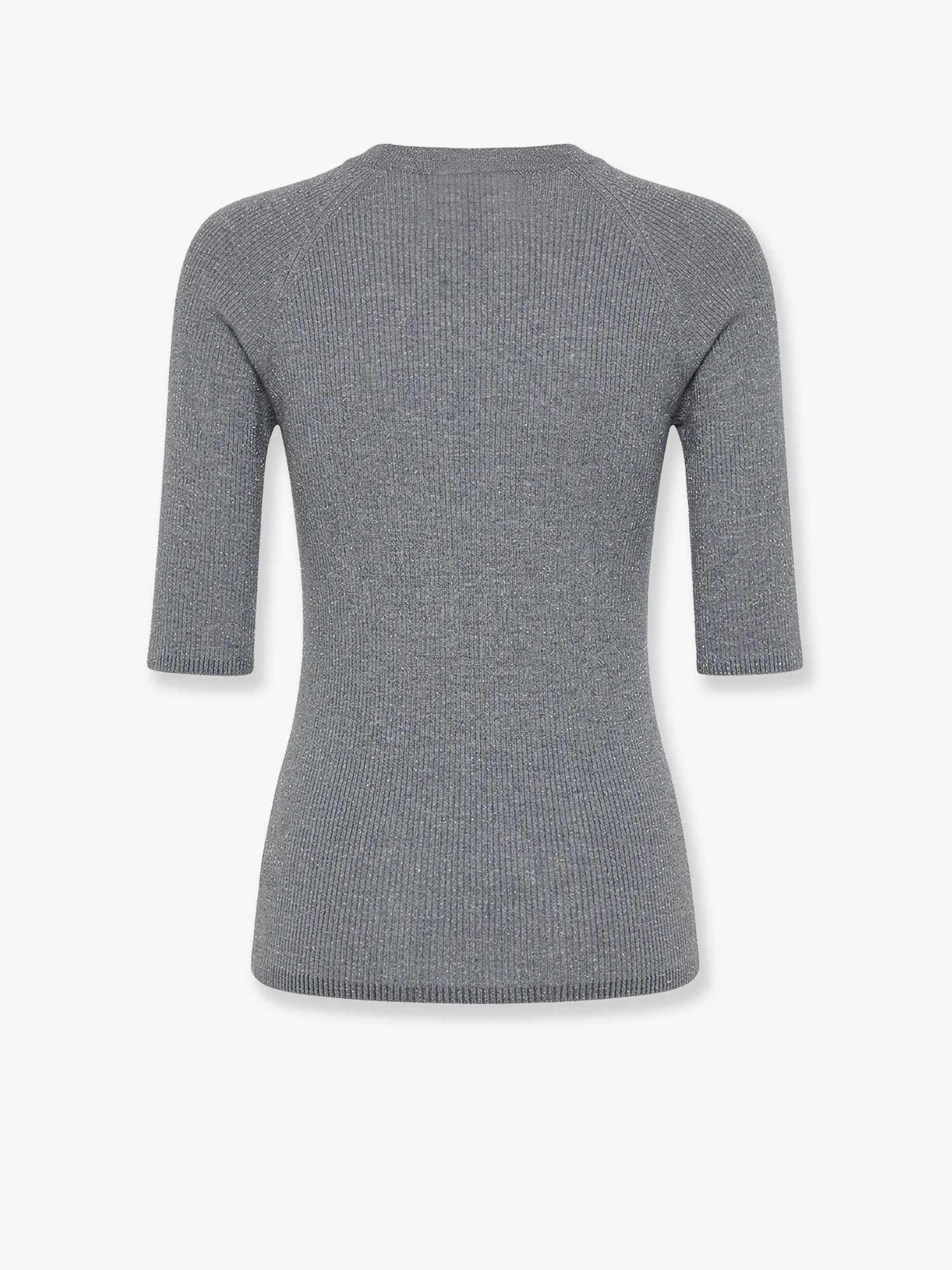 Brunello Cucinelli Cashmere and viscose blend lurex sweater, view 2