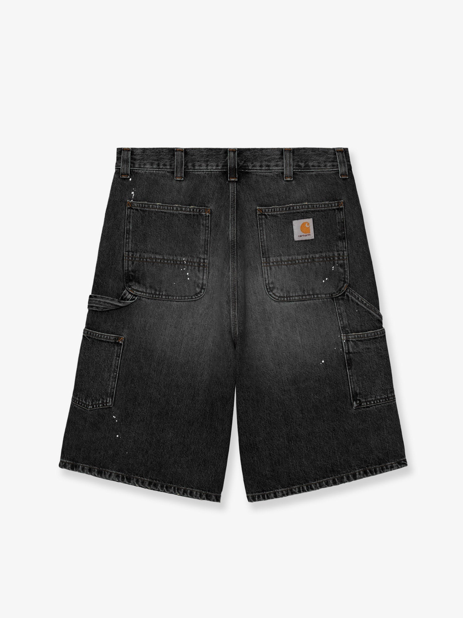 Carhartt WIP OG Single Knee Short in black denim, view 2