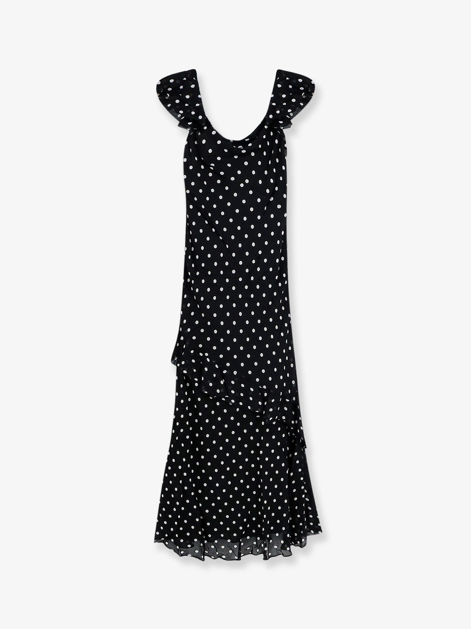 self-portrait Polka-dots viscose dress