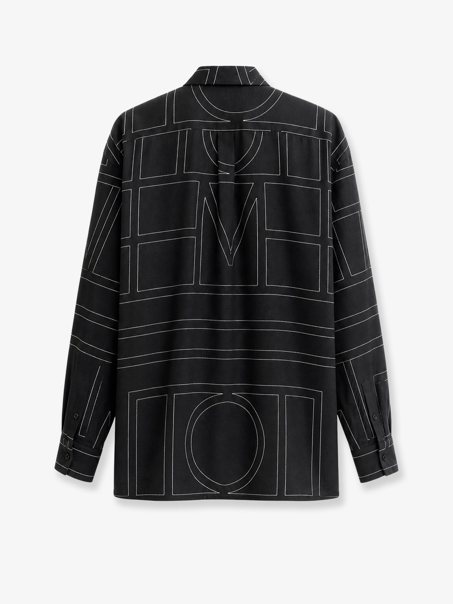 Toteme Classic Pajamas organic silk shirt, view 2