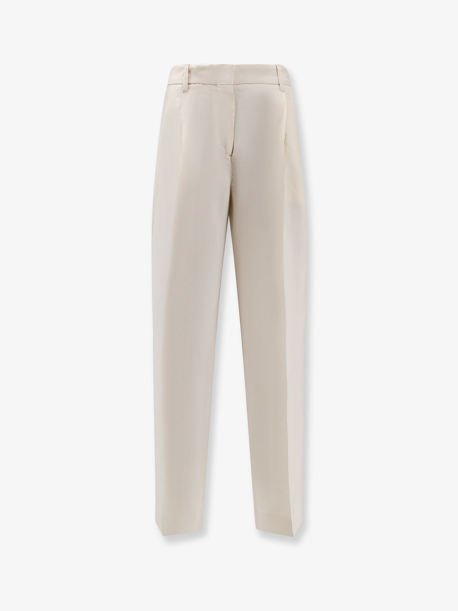 Toteme Double-pleat fluid viscose trousers