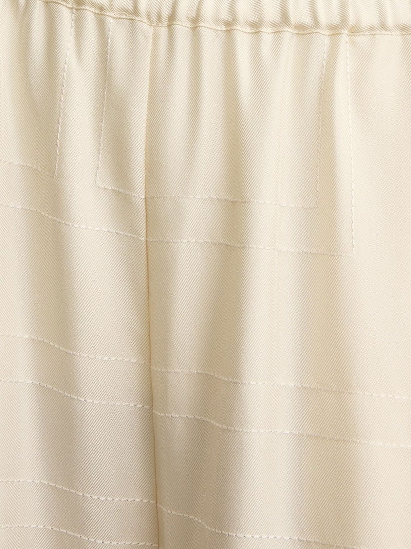 Toteme Pajamas organic silk trousers, view 3