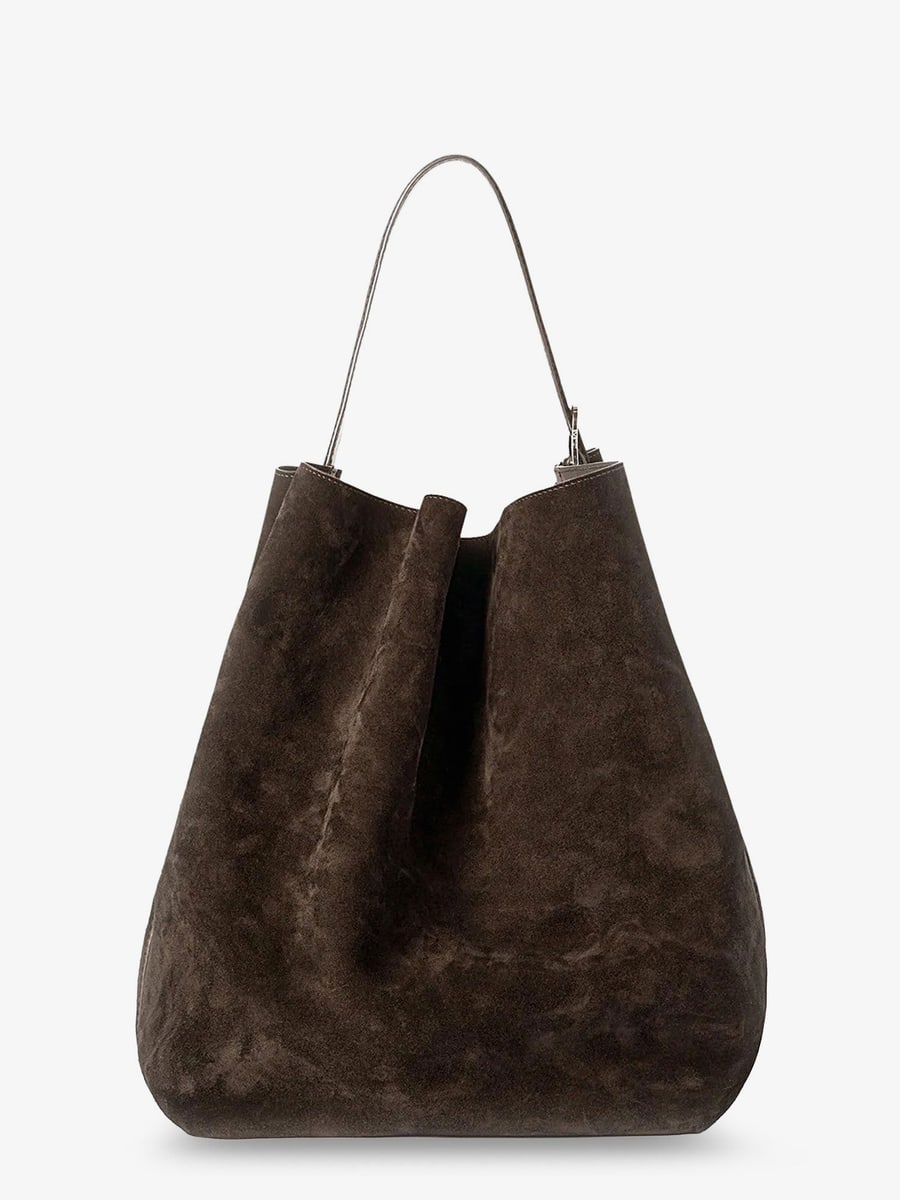 Toteme Suede Belted Tote shoulder bag, view 4