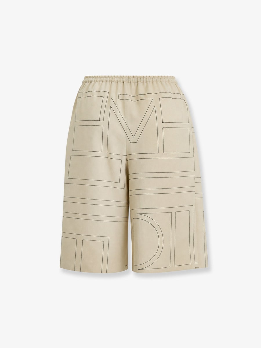 Toteme Organic silk bermuda shorts, view 2