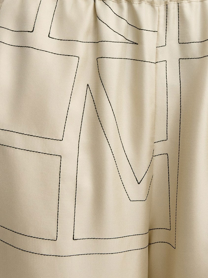 Toteme Organic silk bermuda shorts, view 3