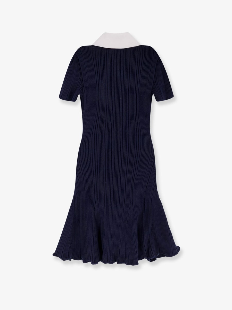 self-portrait Ribbed mini dress, view 2