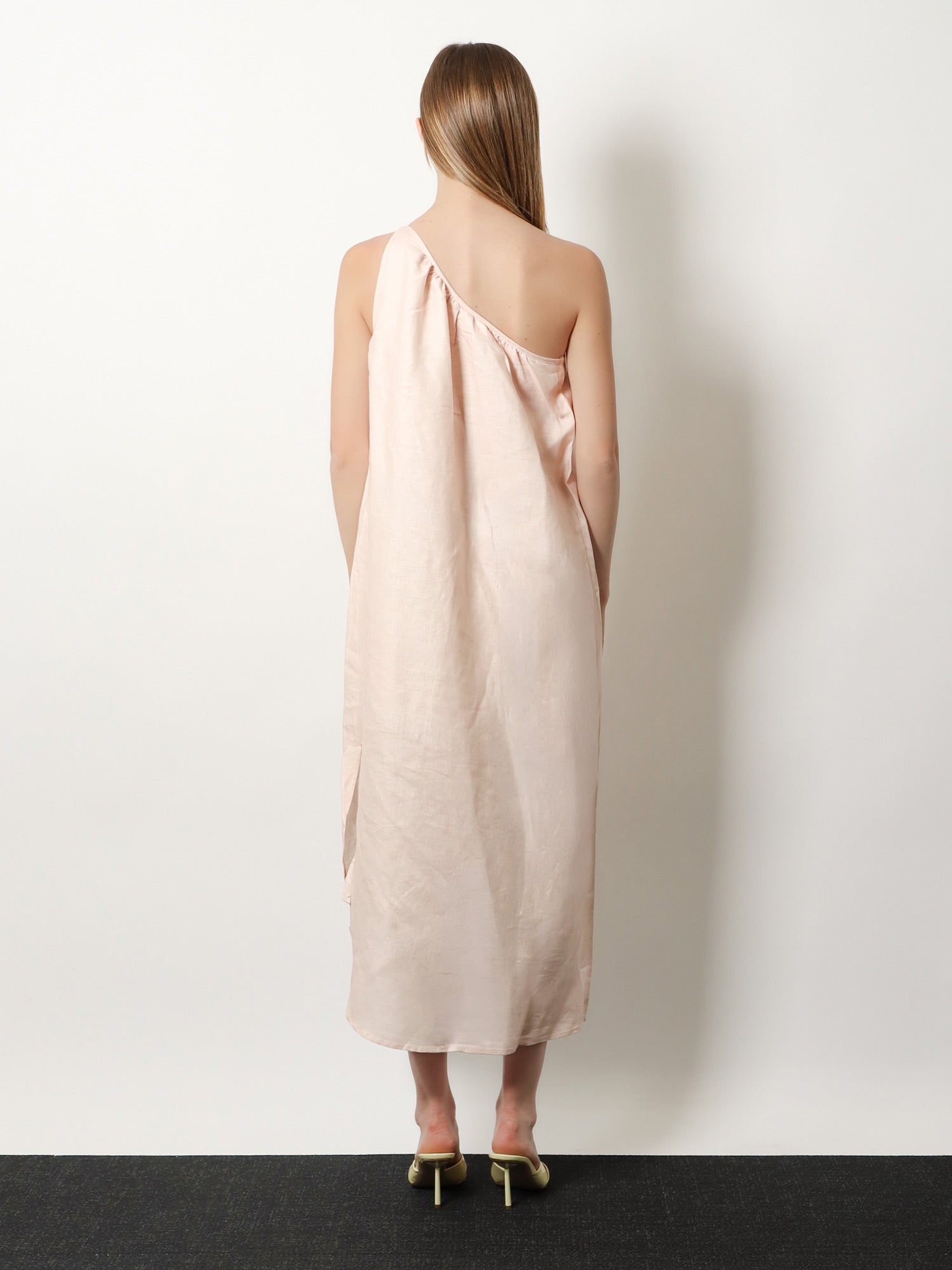 FARM RIO Natural linen dress