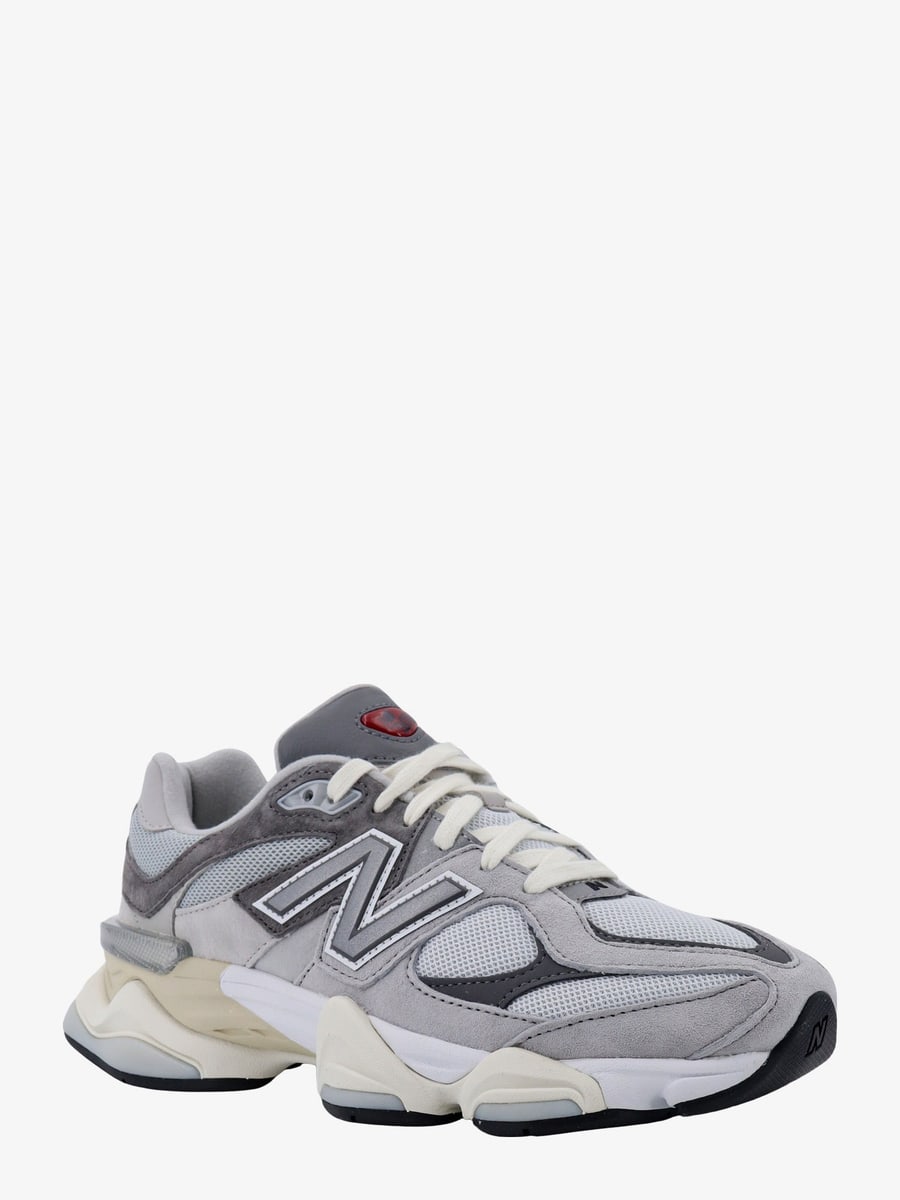 New Balance 9060 sneakers in mesh and suede with side logo, view 2